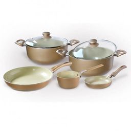 Set de cratiţe ceramice CHAMPAGNE, 7 piese