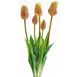 Svazek TULIPÁNY světle žluté 46 cm, 5 ks