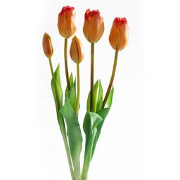 Svazek TULIPÁNY oranžové 46 cm, 5 ks