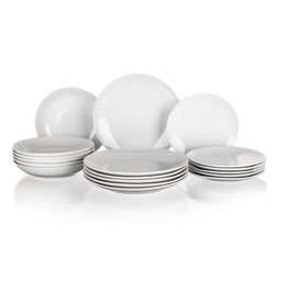 Komplet talerzy z porcelany MARION 18 szt