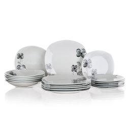 Porcelánová sada talířů FLOREA 18 ks