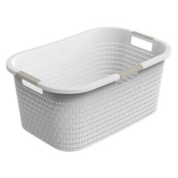 Koš na čisté prádlo COUNTRY bílý, 40 l