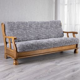 trojkřeslo s dřevěnými rukojeťmi (š. 150 - 200 cm)