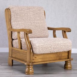 křeslo s dřevěnými rukojeťmi (š. 40 - 70 cm)