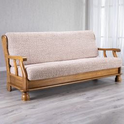 trojkřeslo s dřevěnými rukojeťmi (š. 150 - 200 cm)