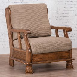 křeslo s dřevěnými rukojeťmi (š. 50 - 80 cm)