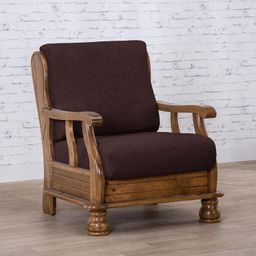 kreslo s drevenými rúčkami (š. 50 - 80 cm)