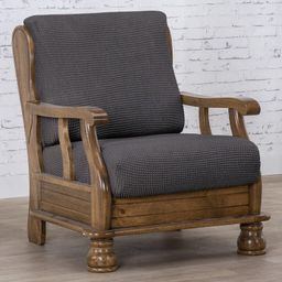 křeslo s dřevěnými rukojeťmi (š. 50 - 80 cm)