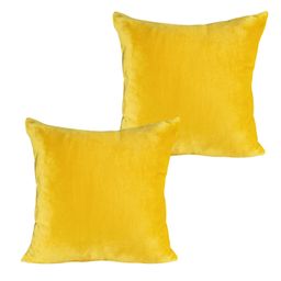 Obliečky na vankúšiky z mikroflanelu horčicové 2 ks