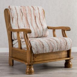 křeslo s dřevěnými rukojeťmi (š. 40 - 70 cm)