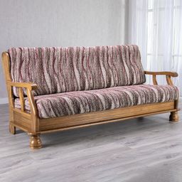 trojkřeslo s dřevěnými rukojeťmi (š. 150 - 200 cm)
