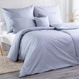 Lenjerie de combinat din bumbac, PUNCTE, gri