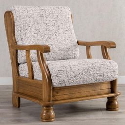 křeslo s dřevěnými rukojeťmi (š. 40 - 70 cm)