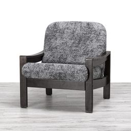 křeslo s dřevěnými rukojeťmi (š. 40 - 70 cm)