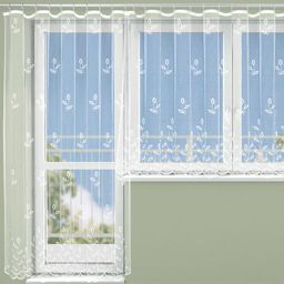 Gotowa firana żakardowa GLORIA - komplet na balkon