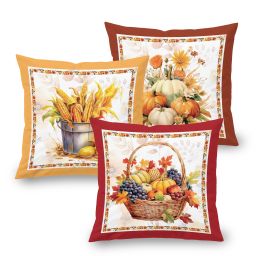 Sada 3 ks povlaků na polštářky PUMPKINS 45 x 45 cm