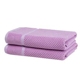 Zestaw 2 szt. ręczników kąpielowych frotte MODENA kolor bzu 70 x 140 cm