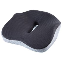 Ergonomiczne siedzisko z pianki memory czarno-białe