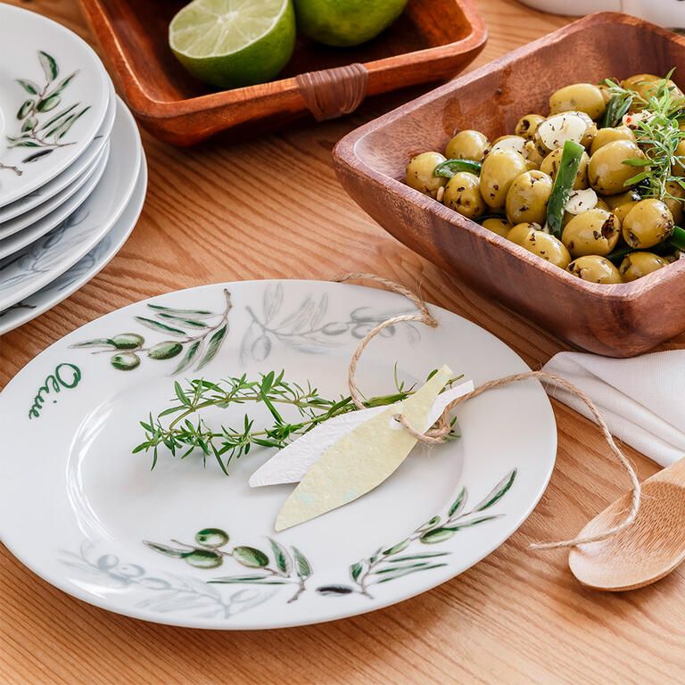 Banquet Porcelánová sada talířů OLIVES 18 ks - galerie #1
