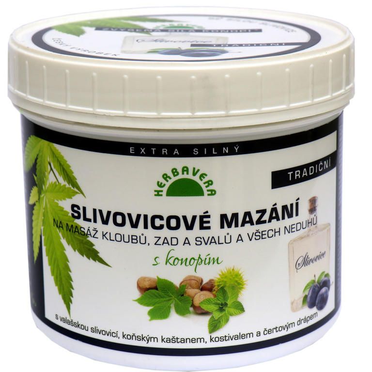 Slivovicové mazání s konopím 500 ml - galerie #1