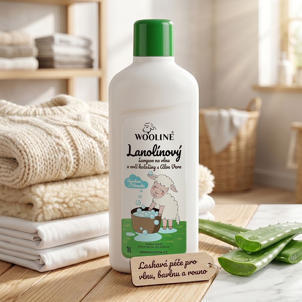 Prací tekutý prostředek LANOLIN s aloe vera 1 l - galerie #1