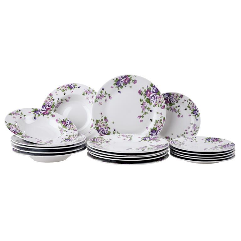 Porcelánová sada talířů BEAUTY 18 ks - galerie #1