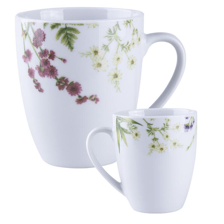 Sada porcelánových hrnků HERBAL GARDEN 380 ml 4 ks - galerie #1