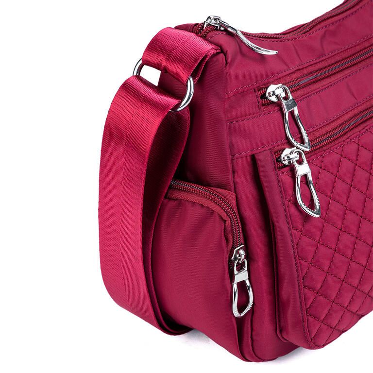 Damska pikowana torebka Bella Gatto bordo - galeria #2