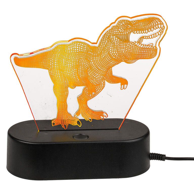 Lampka nocna 3D dla dzieci T-REX - galeria #3