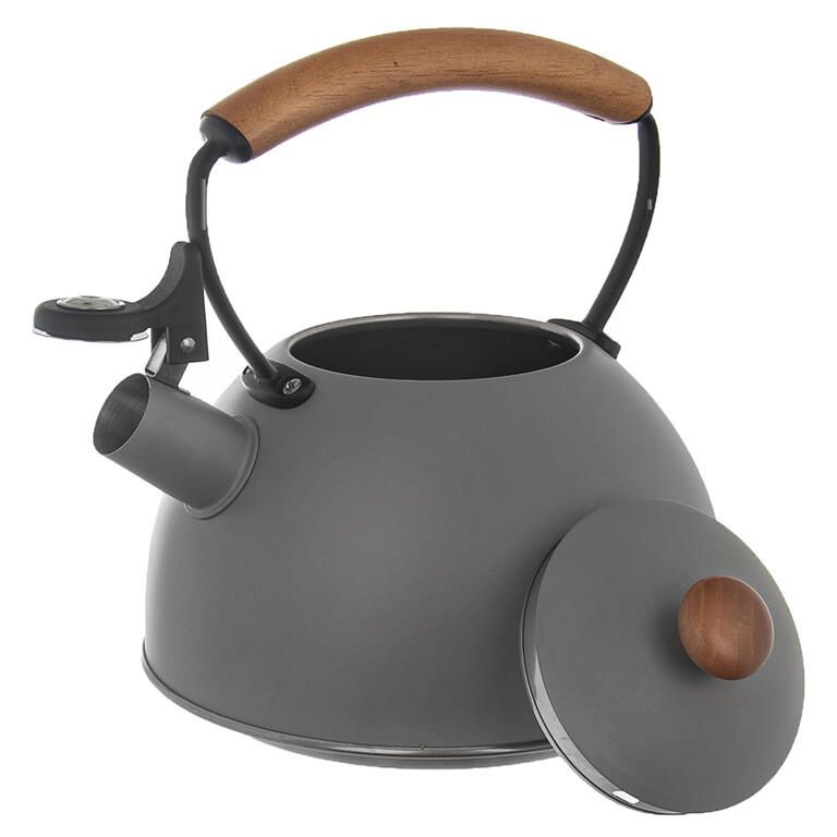Czajnik ze stali nierdzewnej z gwizdkiem WOODEN, 2,9 l - galeria #1