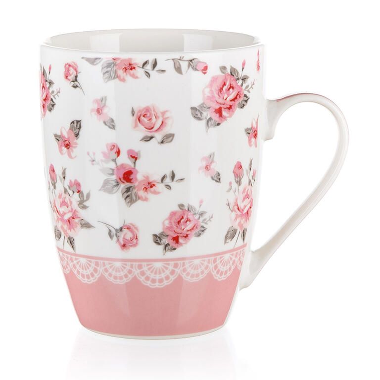 Sada keramických hrnků PINK FLOWER 340 ml 2 ks - galerie #2