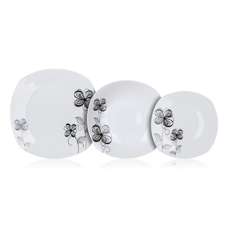 Porcelánová sada talířů FLOREA 18 ks - galerie #1