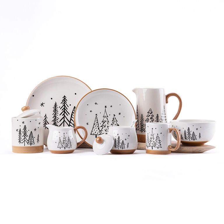 Ceramiczny talerz CHOINKI 20 cm - galeria #1