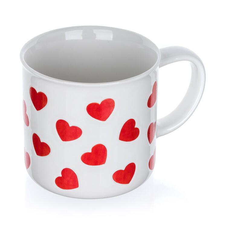 Sada keramických hrnků RED HEARTS 350 ml 2 ks - galerie #2