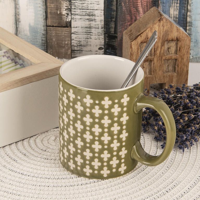 Sada keramických hrnků KŘÍŽE 350 ml 2 ks - galerie #1