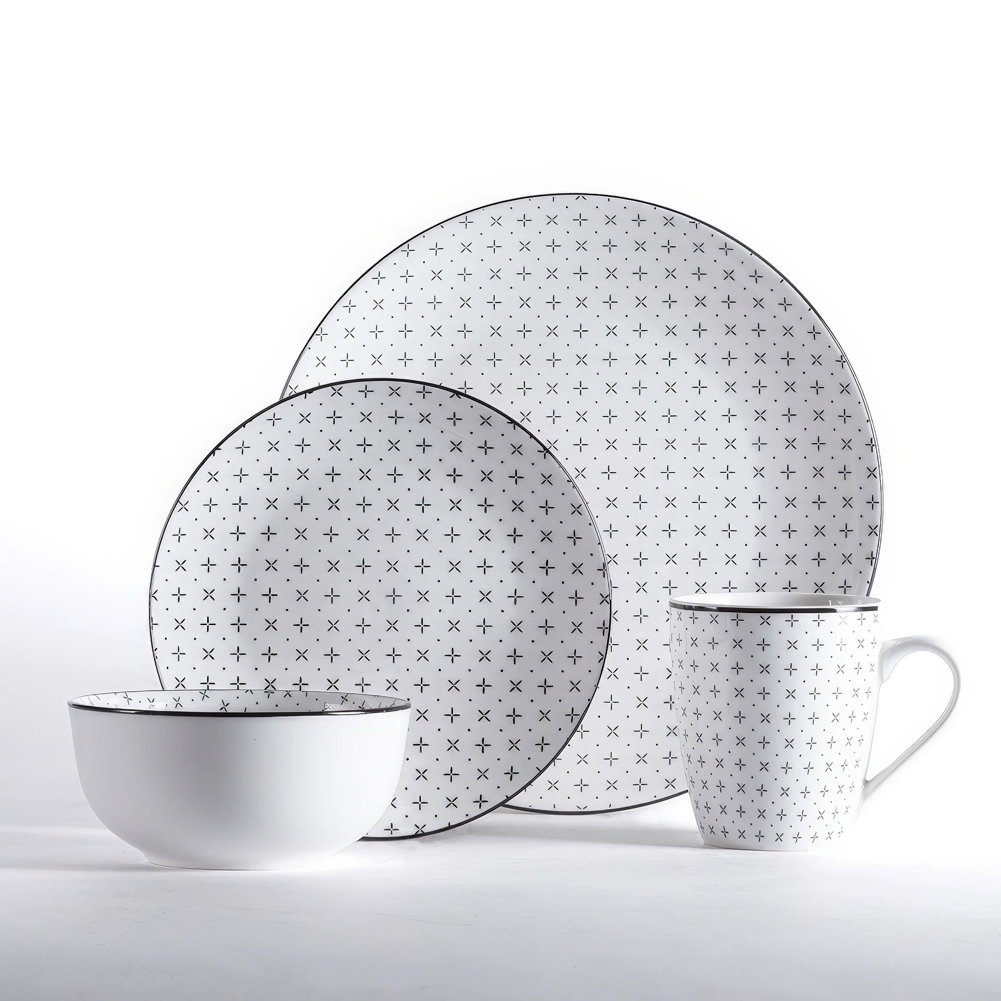 Porcelánová jídelní souprava LISBON 16 ks - galerie #1