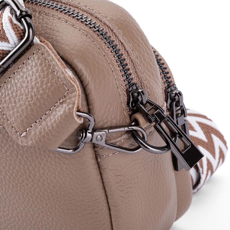 Dámská malá crossbody kabelka béžová - galerie #4