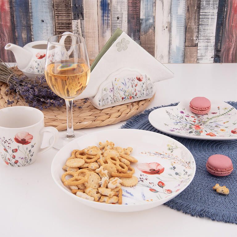 Porcelánový hluboký talíř MÁK   20,5 cm - galerie #1