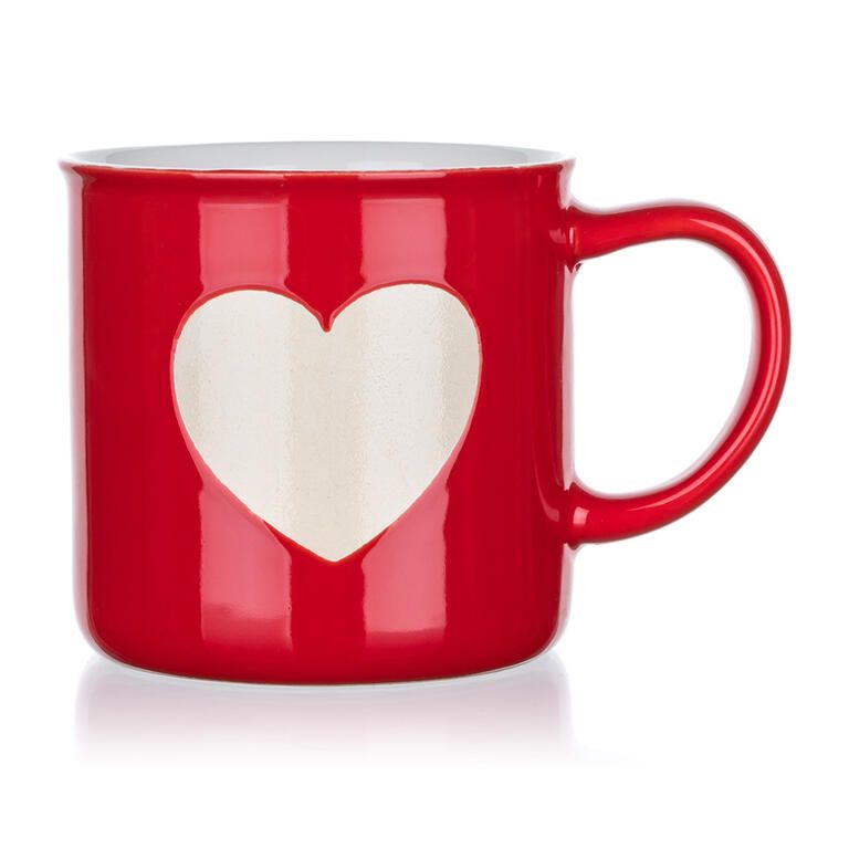 Sada keramických hrnků WHITE HEART 350 ml 2 ks - galerie #1