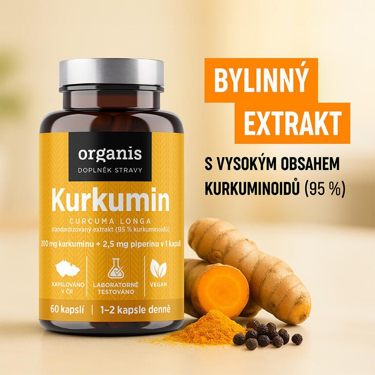 Organis Kurkumin + piperin 60 tbl. - galerie #1