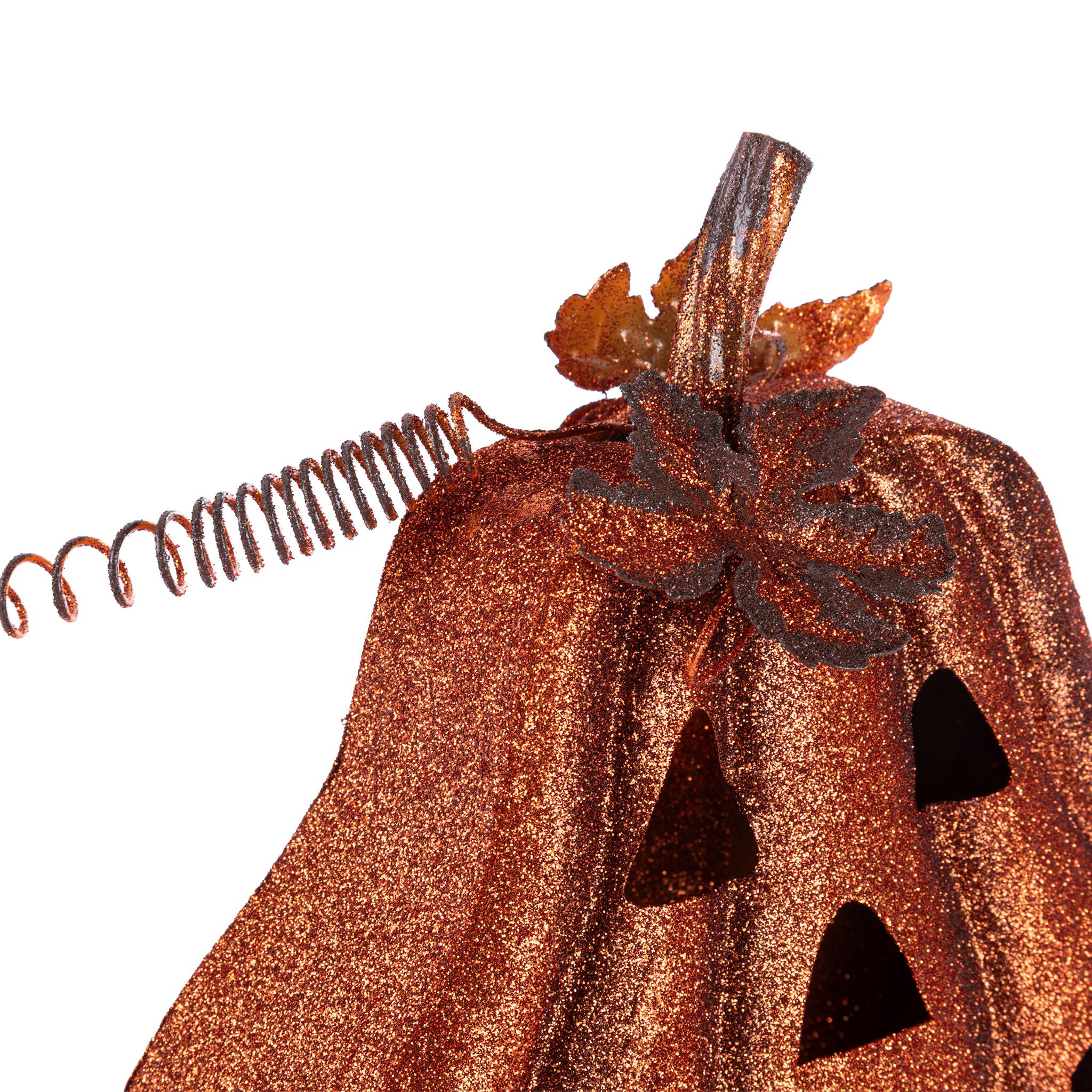 Kovová lucerna DÝNĚ HALLOWEEN 28 cm - galerie #3