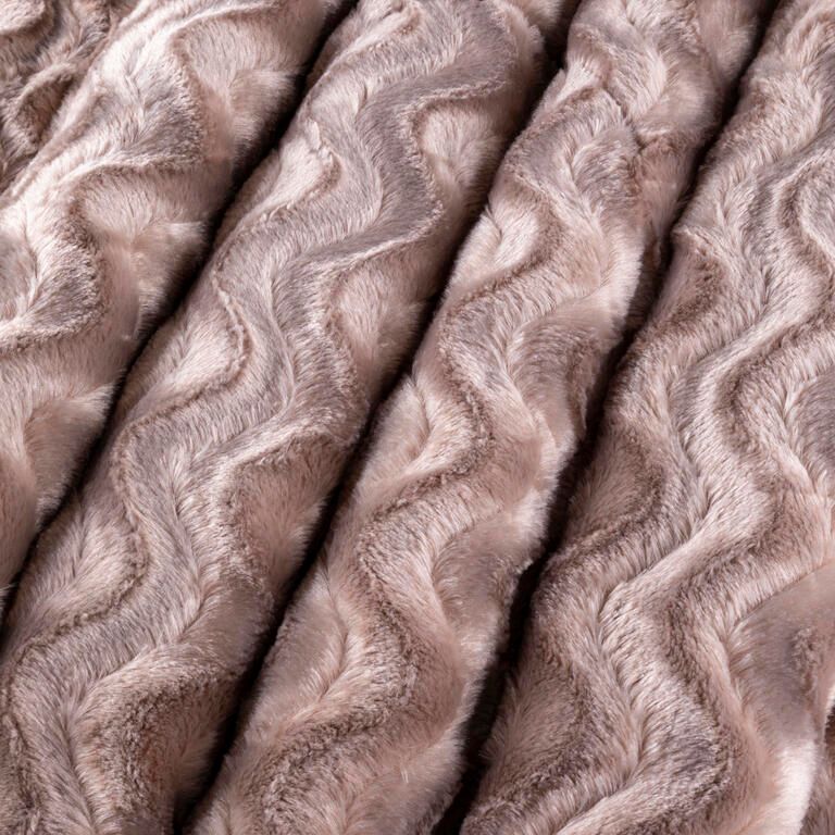 Pătură matlasată cu blăniţă LATTÉ 140 x 200 cm - galerie #2