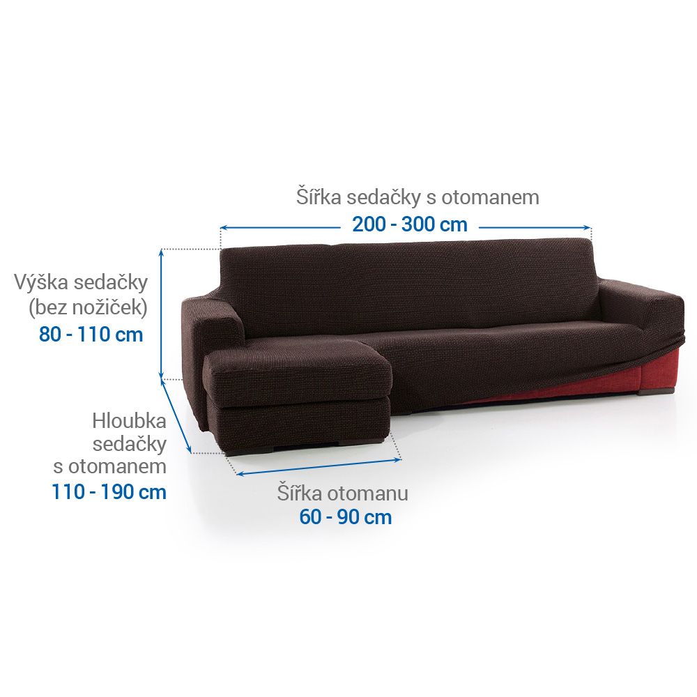sedačka s otomanem vlevo (š. 200 - 300 cm) - galerie #3