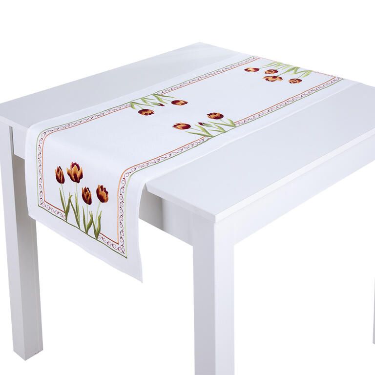 Behúň na stôl s výšivkou TULIPÁNY 40 x 110 cm - galéria #2