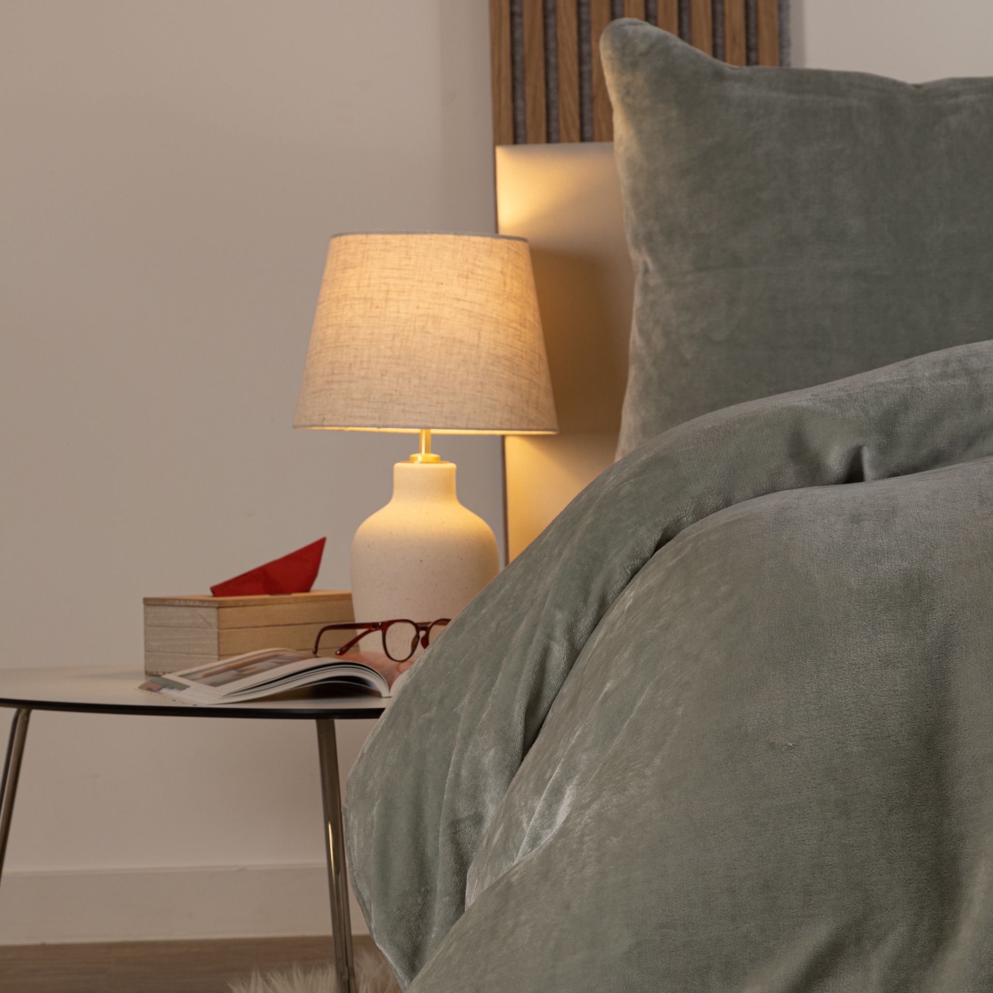 Ložní povlečení z mikroplyše šedé - galerie #2