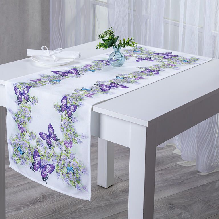 Behúň FIALOVÉ MOTÝLE 40 x 110 cm - galéria #2