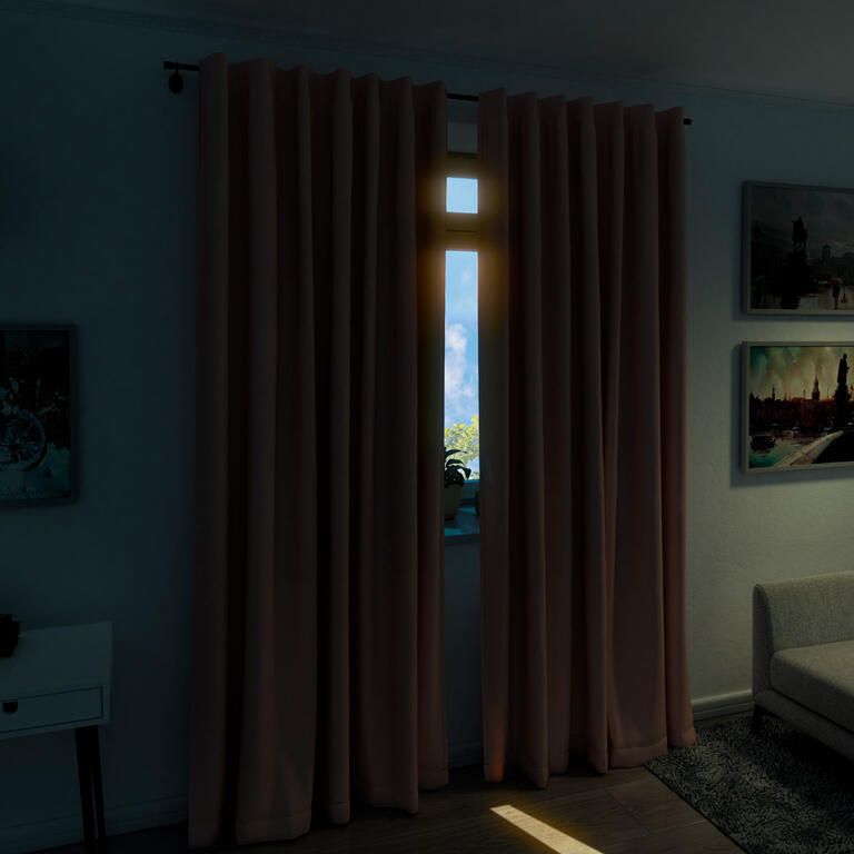 Zatemňovací závěs FREY pudrově růžový - galerie #3