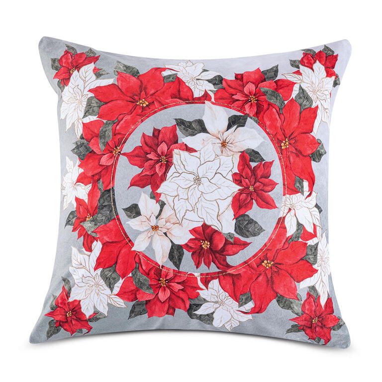 Set 3 feţe pernuţe POINSETTIA, 45 x 45 cm - galerie #1