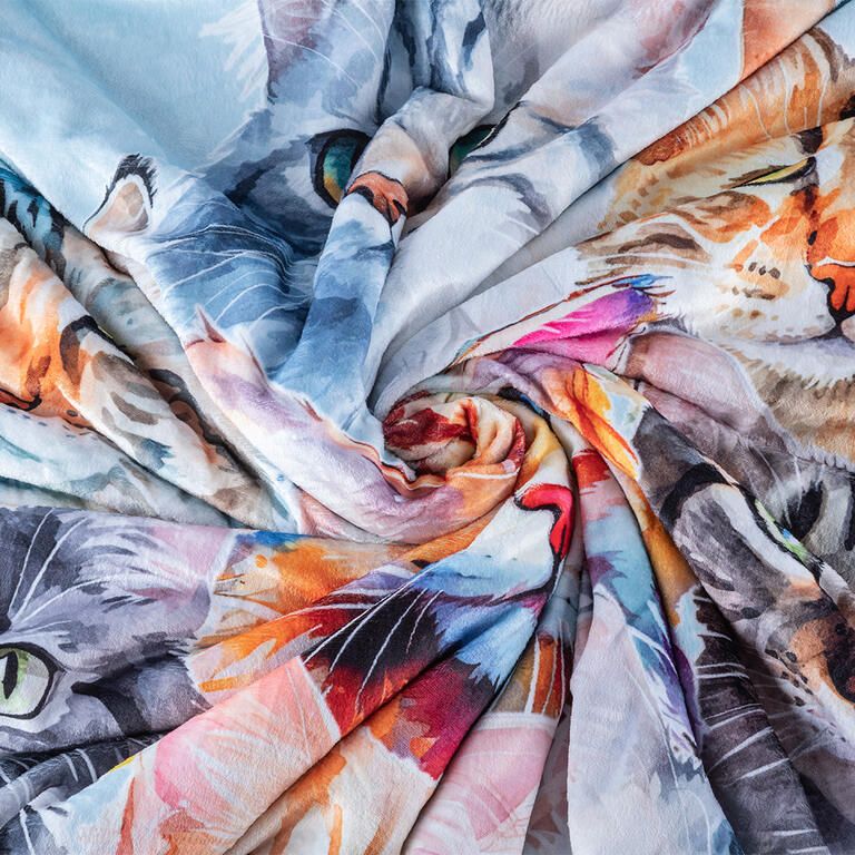 Barankowy koc KOTY kolorowe 140 x 200 cm - galeria #4