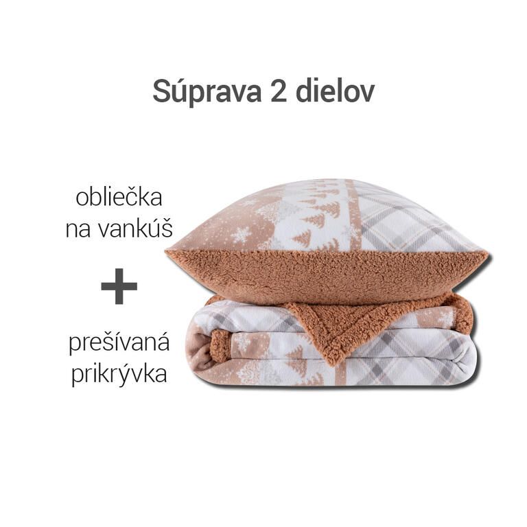 Beránková souprava TARTAN 2 ks - galerie #1